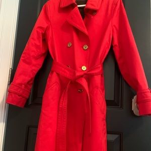 En Trend Orange Coach brand trench coat